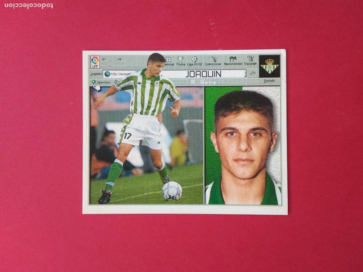 Cromos de f&uacute;tbol: EDICIONES ESTE LIGA 2001 2002 01 02 CROMO NUNCA PEGADO ROOKIE JOAQUIN BETIS