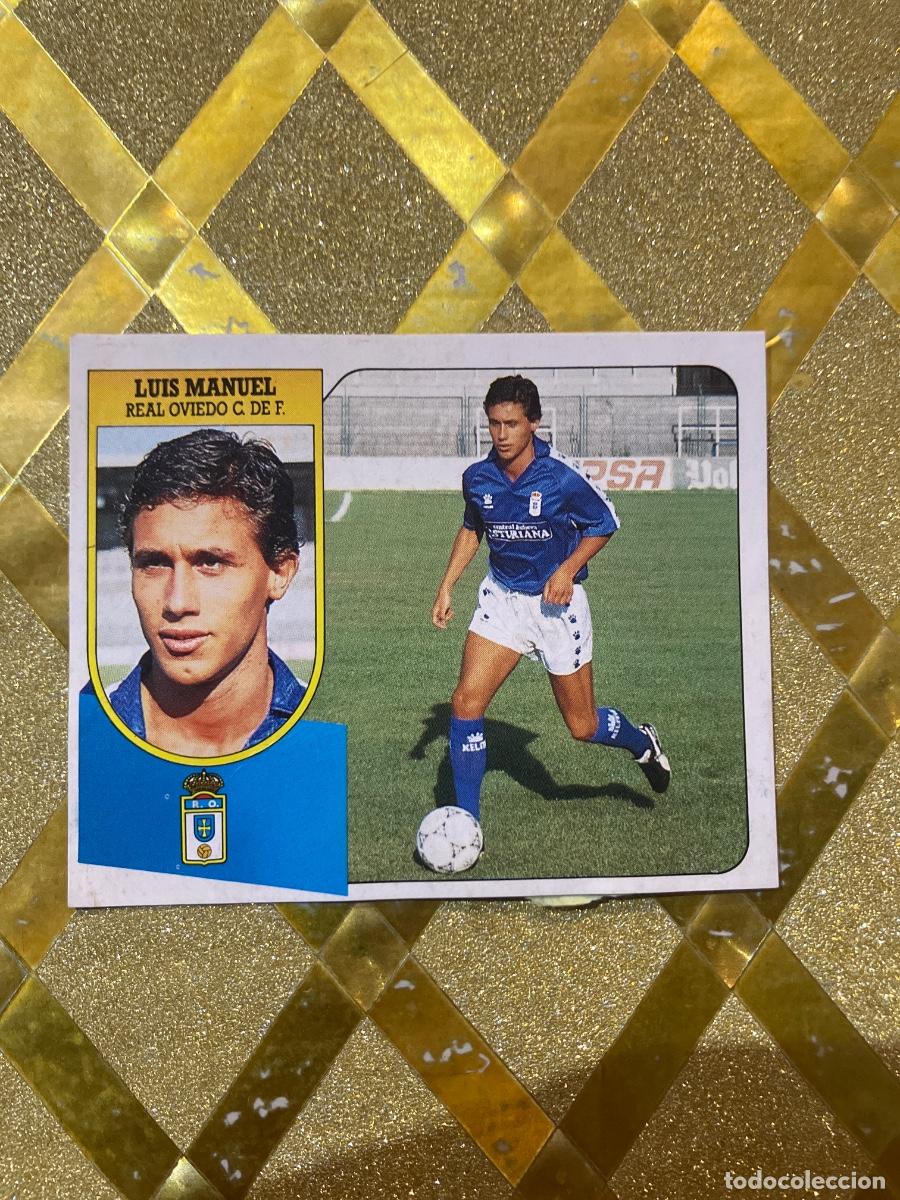 Cromos de f&uacute;tbol: CROMO DE FUTBOL LUIS MANUEL REAL OVIEDO LIGA ESTE 1991 1992 DESPEGADO !