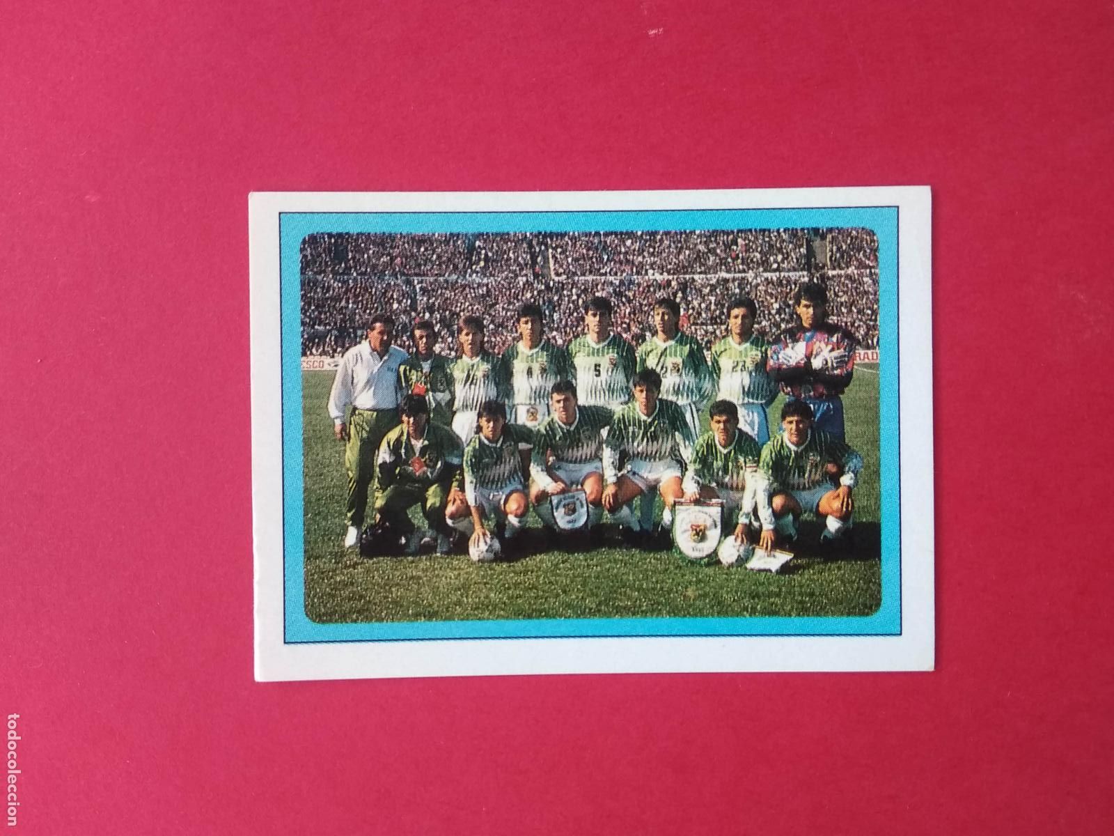 Cromos de f&uacute;tbol: EDICIONES ESTADIO MUNDIAL DE FUTBOL USA 94 1994 CROMO NUNCA PEGADO BOLIVIA N&ordm; 67 PLANTILLA