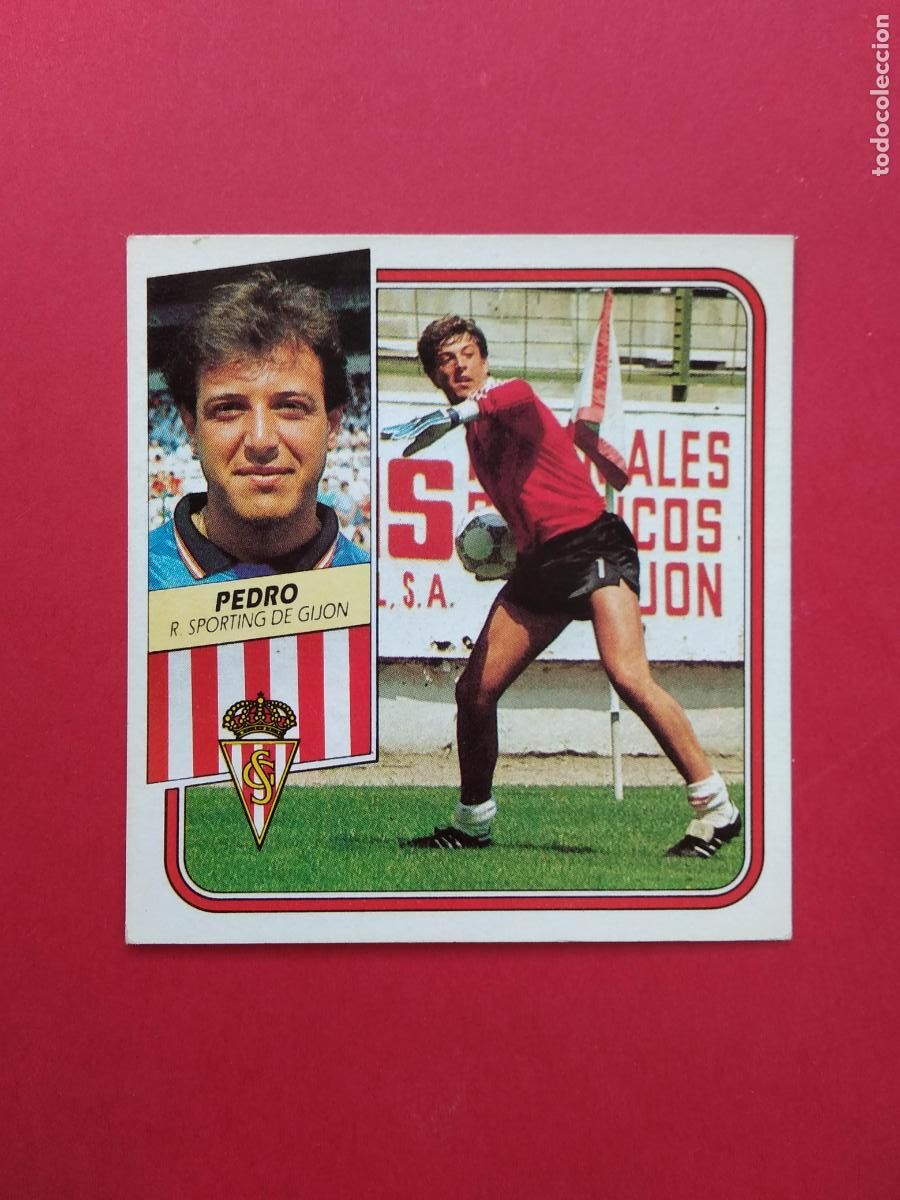 Football Stickers: EDICIONES ESTE LIGA 89 90 1989 1990 CROMO NUNCA PEGADO SPORTING DE GIJON , PEDRO