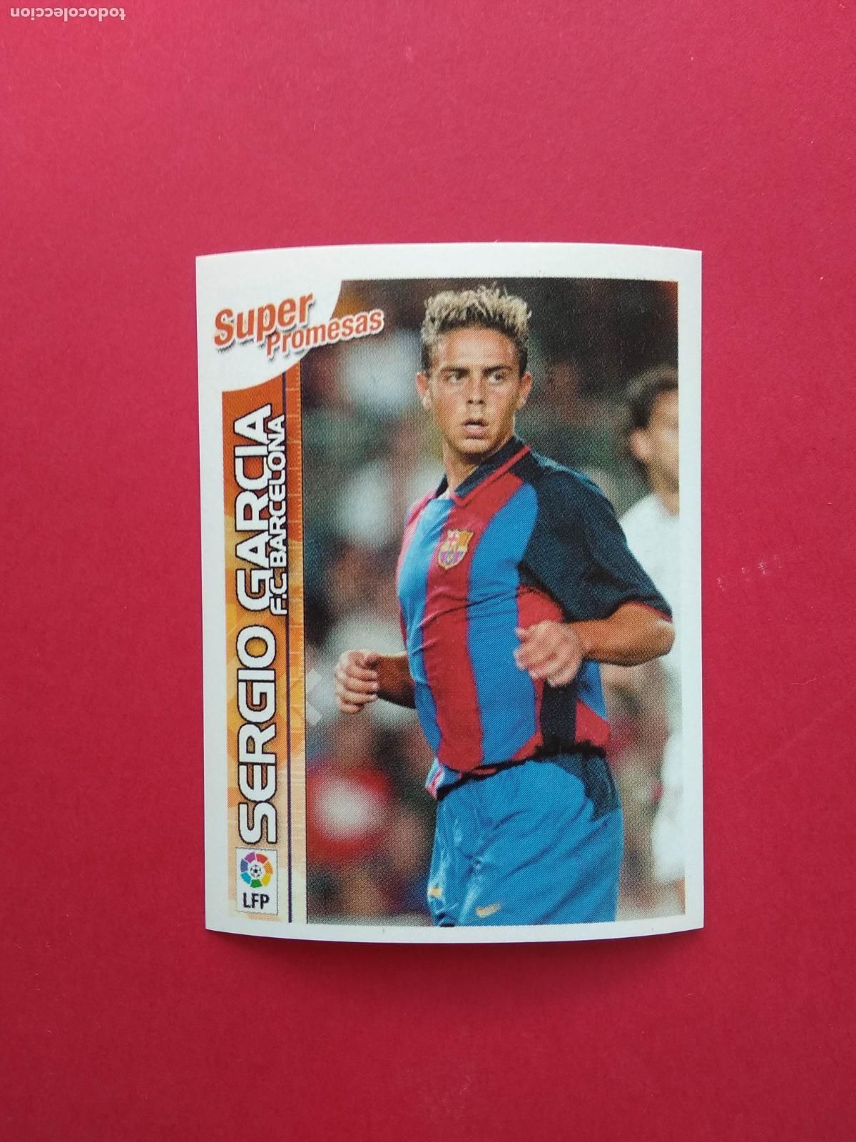 Football Stickers: PANINI SUPERLIGA ESTRELLAS 2003 2004 LIGA 03 04 NUNCA PEGADO PROMESAS N&ordm; 453 SERGIO GARCIA BARCELONA