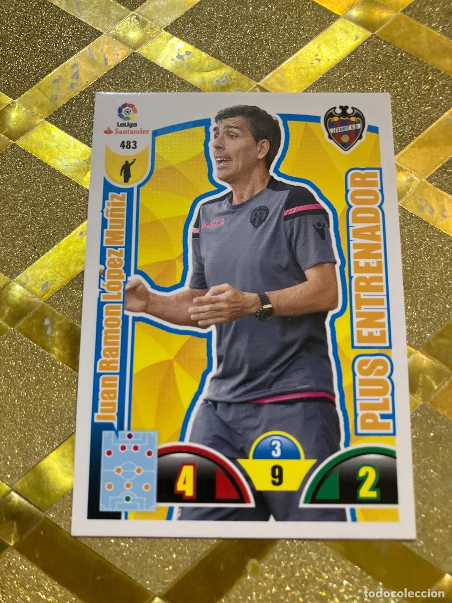 Cromos de f&uacute;tbol: CROMO DE FUTBOL ADRENALYN 2017-18 LOPEZ MU&Ntilde;IZ LEVANTE PLUS ENTRENADOR 483 PANINI 2017 2018 !