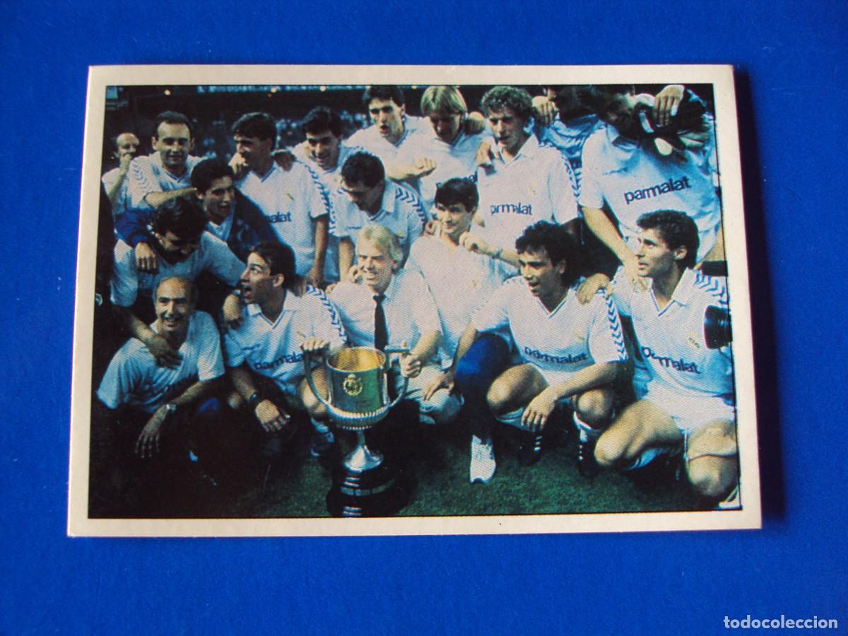 Figurine di Calcio: CROMO N&ordm; 85 CAMPE&Oacute;N DE COPA 1989 &Aacute;LBUM COLECCI&Oacute;N REAL MADRID 95 96 1995 1996 PANINI NUNCA PEGADO