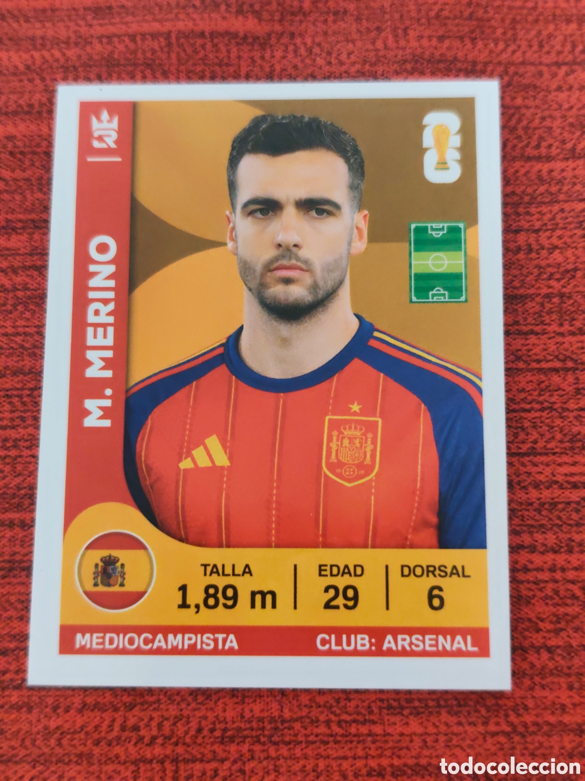 Figurine di Calcio: 350 MIKEL MERINO ESPA&Ntilde;A CAMPEONA MUNDIAL 2026 EDITORIAL TRES REYES