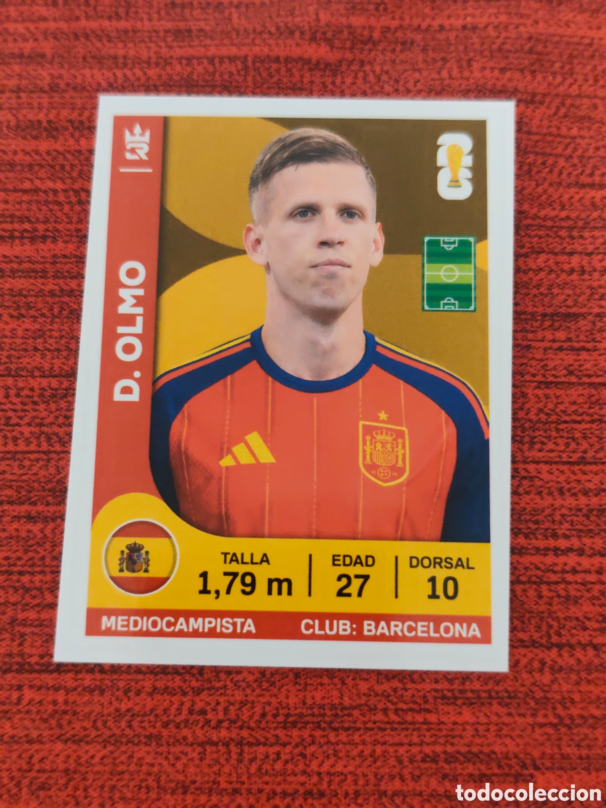 Figurine di Calcio: 349 DANI OLMO ESPA&Ntilde;A CAMPEONA MUNDIAL 2026 EDITORIAL TRES REYES