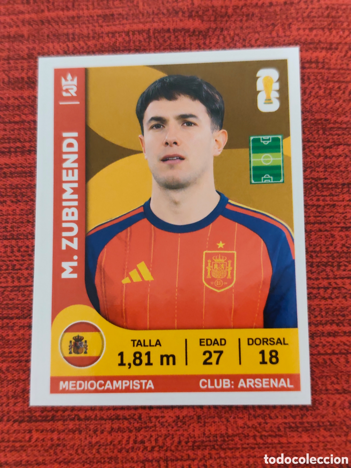 Figurine di Calcio: 348 ZUBIMENDI ESPA&Ntilde;A CAMPEONA MUNDIAL 2026 EDITORIAL TRES REYES