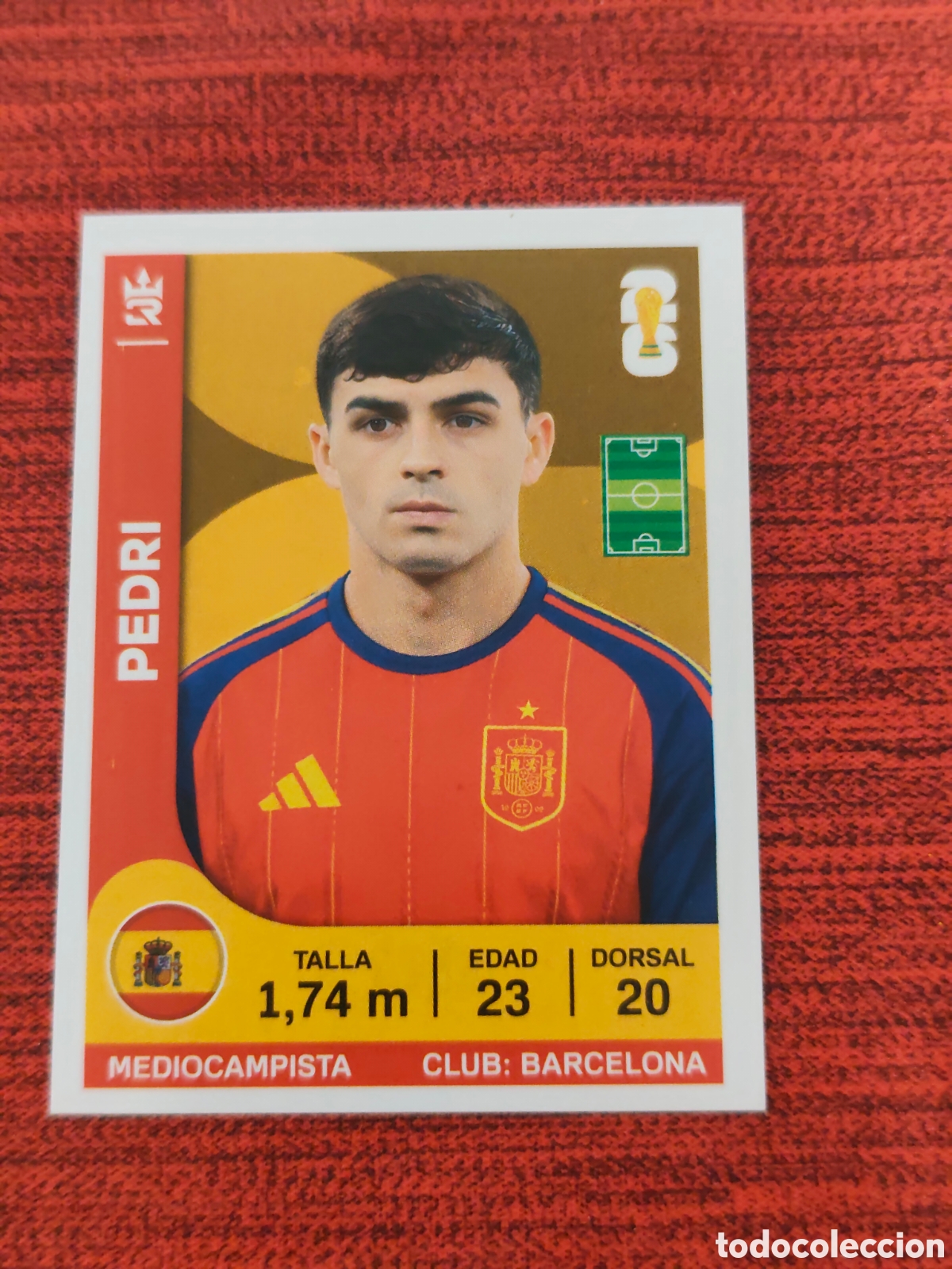 Figurine di Calcio: 347 PEDRI ESPA&Ntilde;A CAMPEONA MUNDIAL 2026 EDITORIAL TRES REYES