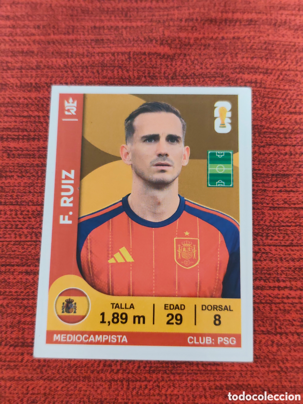 Figurine di Calcio: 346 FABI&Aacute;N RUIZ ESPA&Ntilde;A CAMPEONA MUNDIAL 2026 EDITORIAL TRES REYES