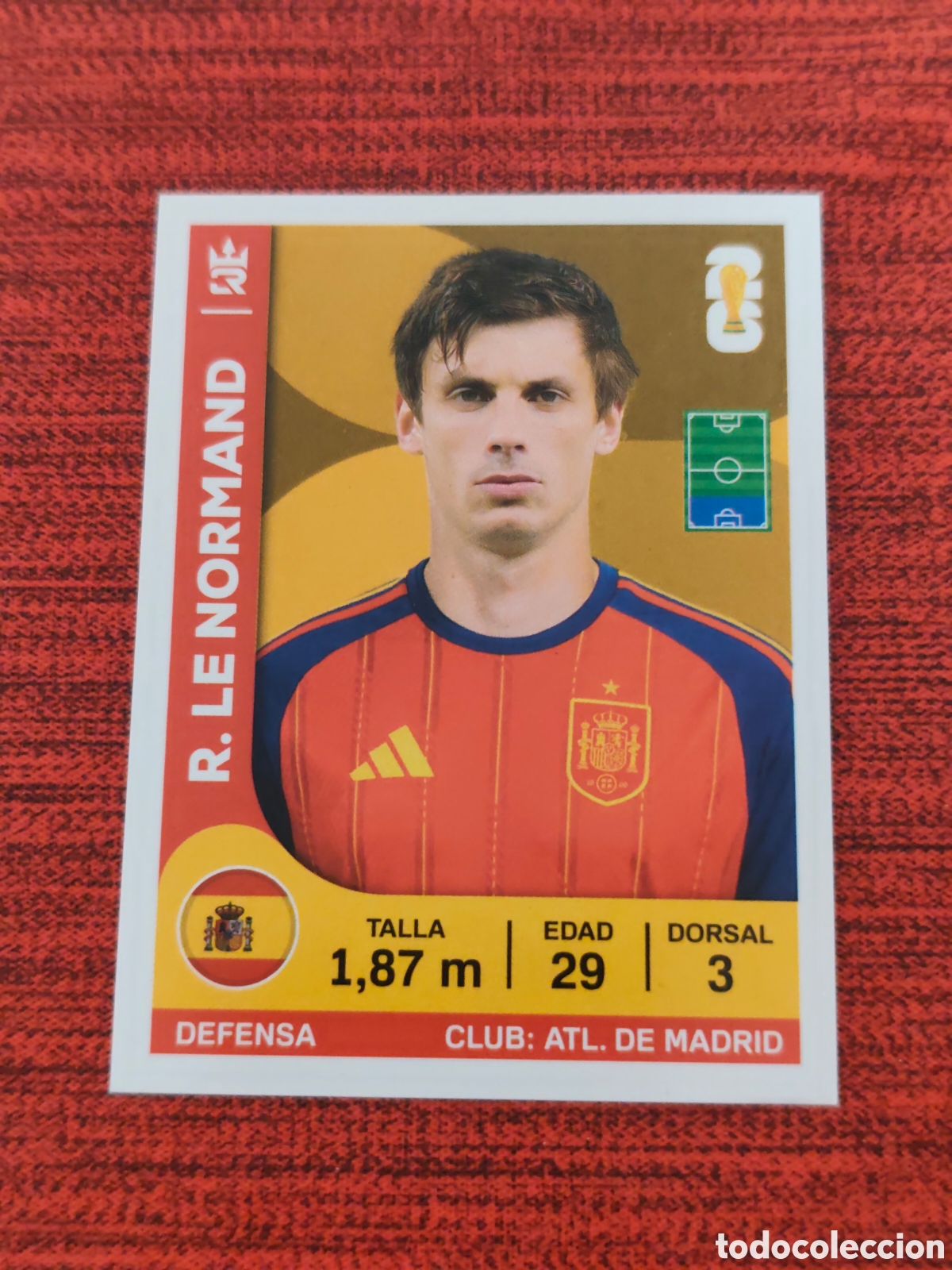Figurine di Calcio: 344 LE NORMAND ESPA&Ntilde;A CAMPEONA MUNDIAL 2026 EDITORIAL TRES REYES