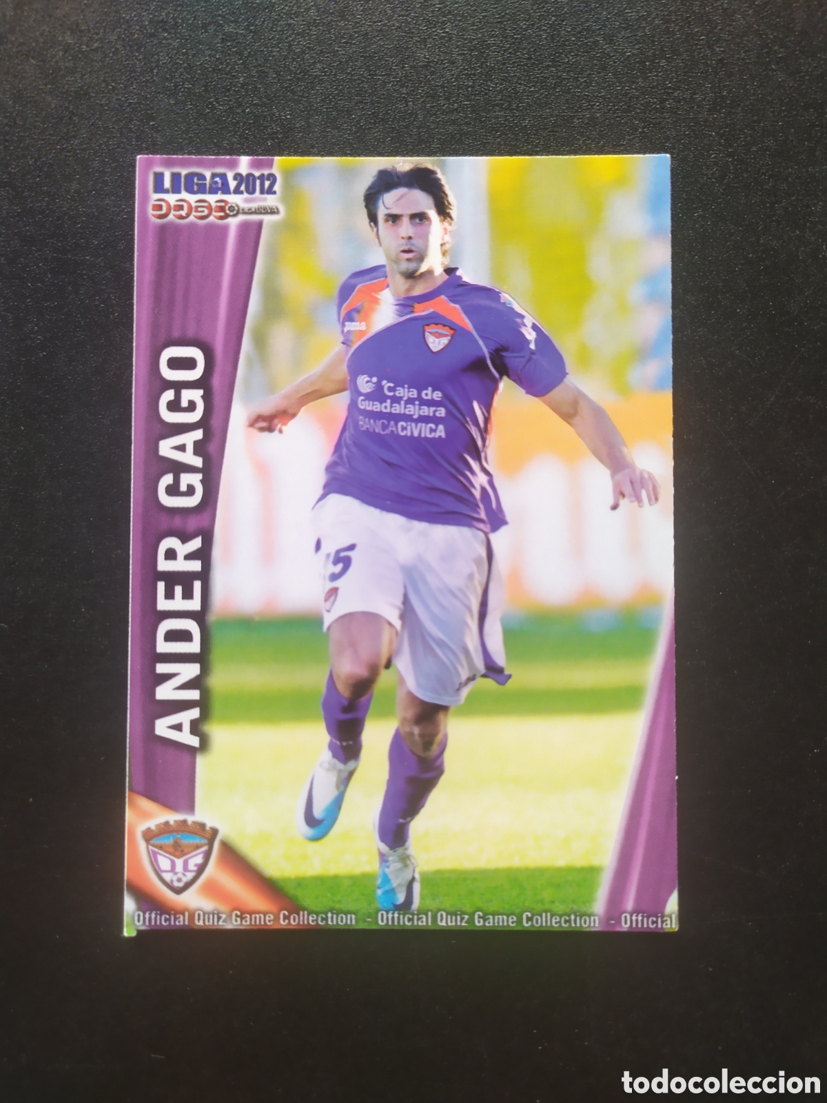 Cromos de f&uacute;tbol: Mundicromo fichas Liga 2011 2012 11 12 Ander Gago n&deg; 1159 Guadalajara