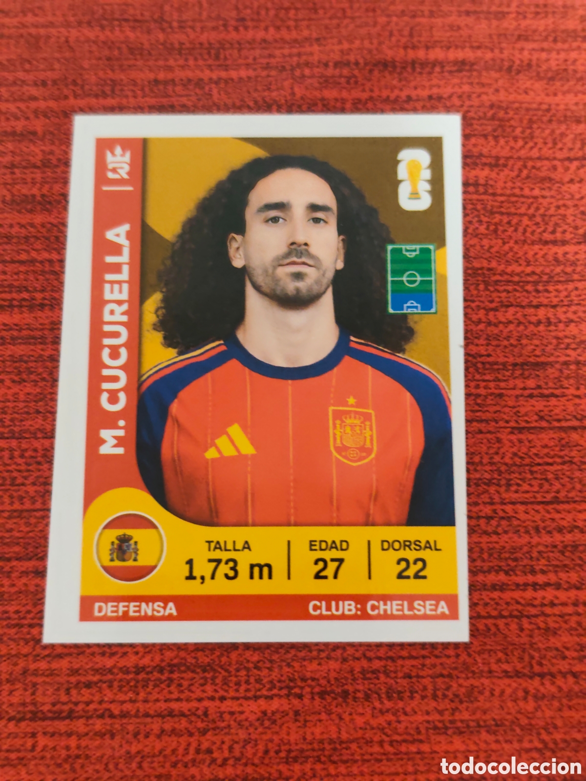 Fu&szlig;ball-Sticker: 343 CUCURELLA ESPA&Ntilde;A CAMPEONA MUNDIAL 2026 EDITORIAL TRES REYES