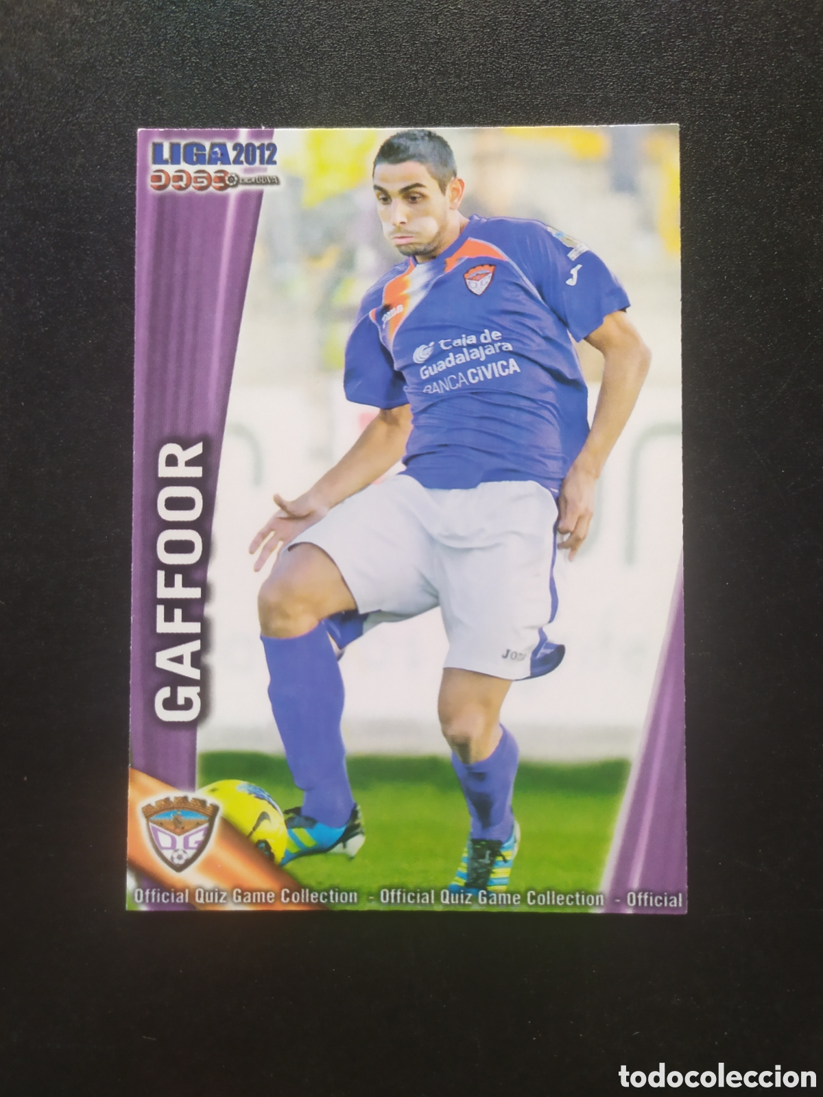 Cromos de f&uacute;tbol: Mundicromo fichas Liga 2011 2012 11 12 Gaffoor n&deg; 1161 Guadalajara