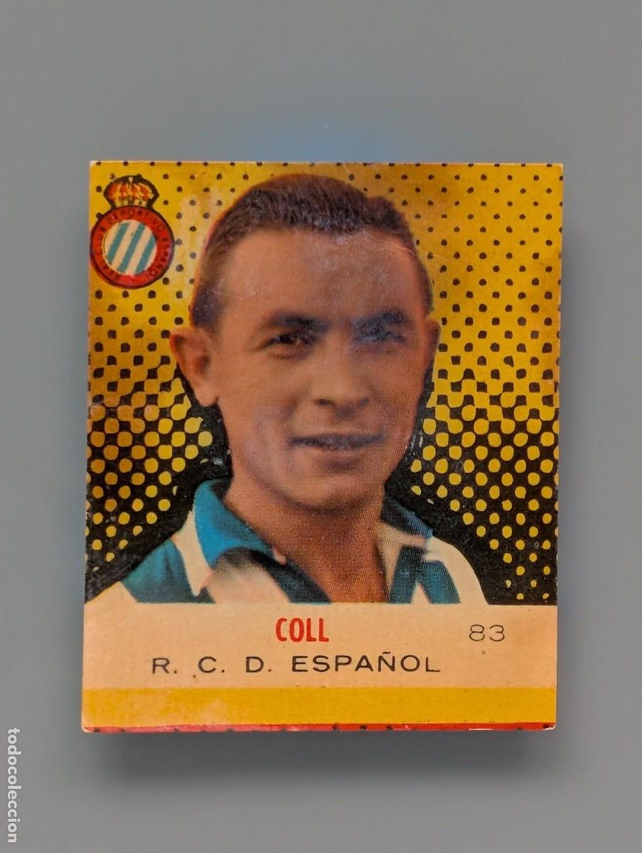 Cromos de f&uacute;tbol: DIFICIL CROMO COLL RCD ESPA&Ntilde;OL BARCELONA 1957 1958 CAMPEONES BRUGUERA CATALU&Ntilde;A