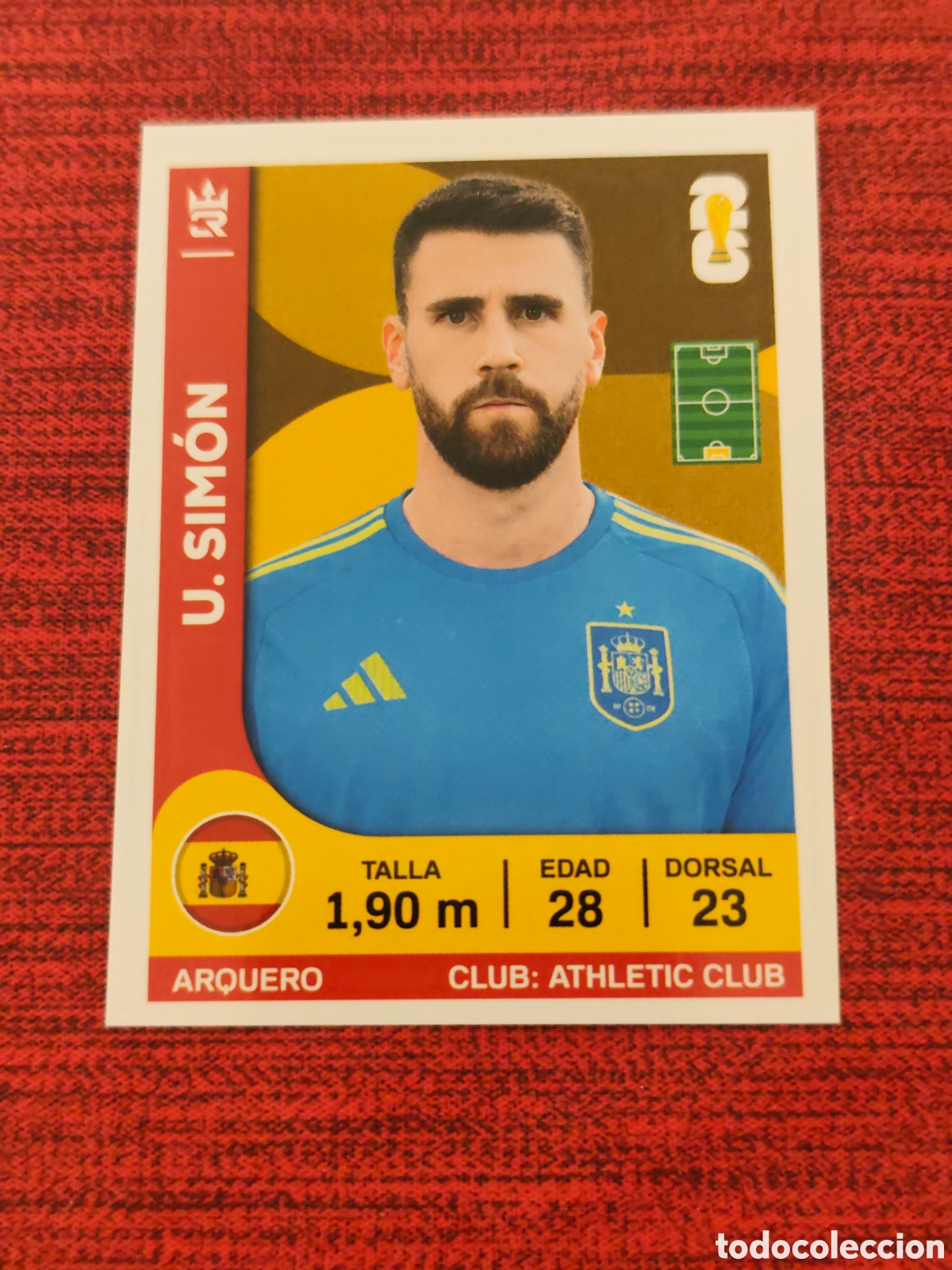 Cromos de Futebol: 341 UNAI SIM&Oacute;N ESPA&Ntilde;A CAMPEONA MUNDIAL 2026 EDITORIAL TRES REYES