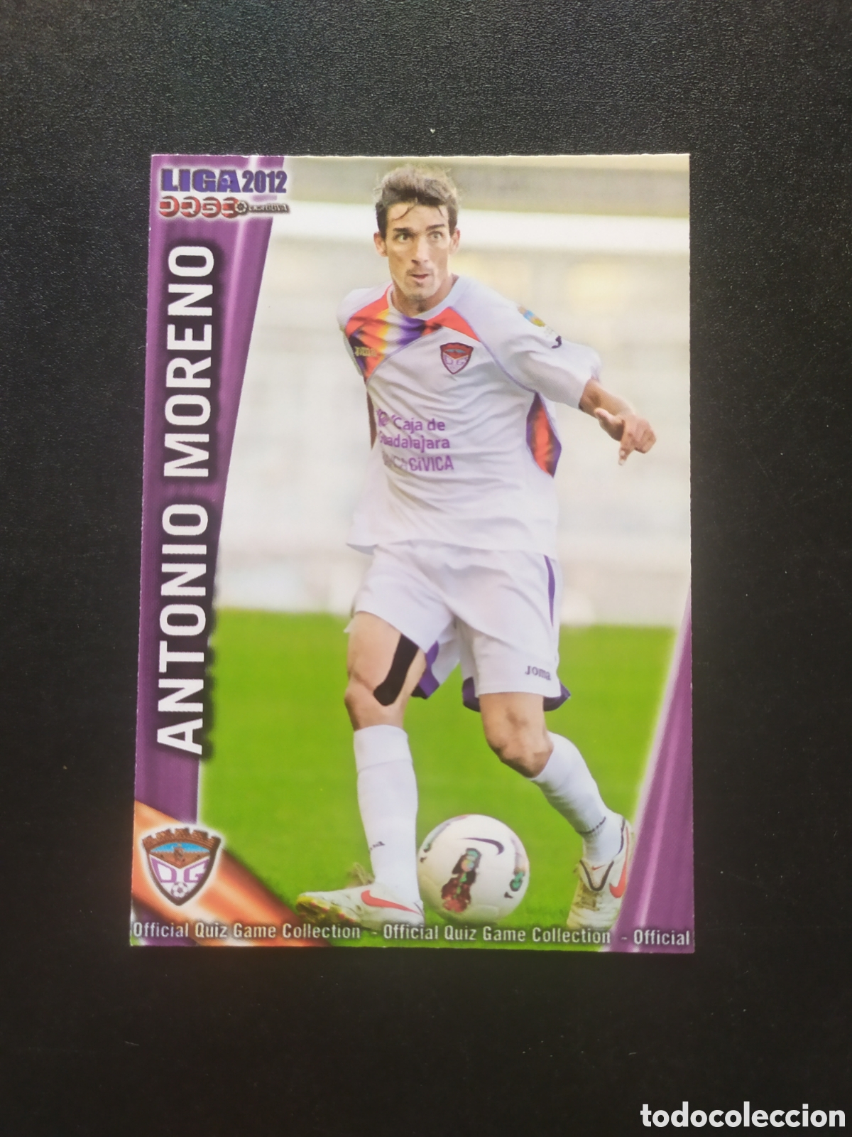 Cromos de f&uacute;tbol: Mundicromo fichas Liga 2011 2012 11 12 Antonio Moreno n&deg; 1162 Guadalajara