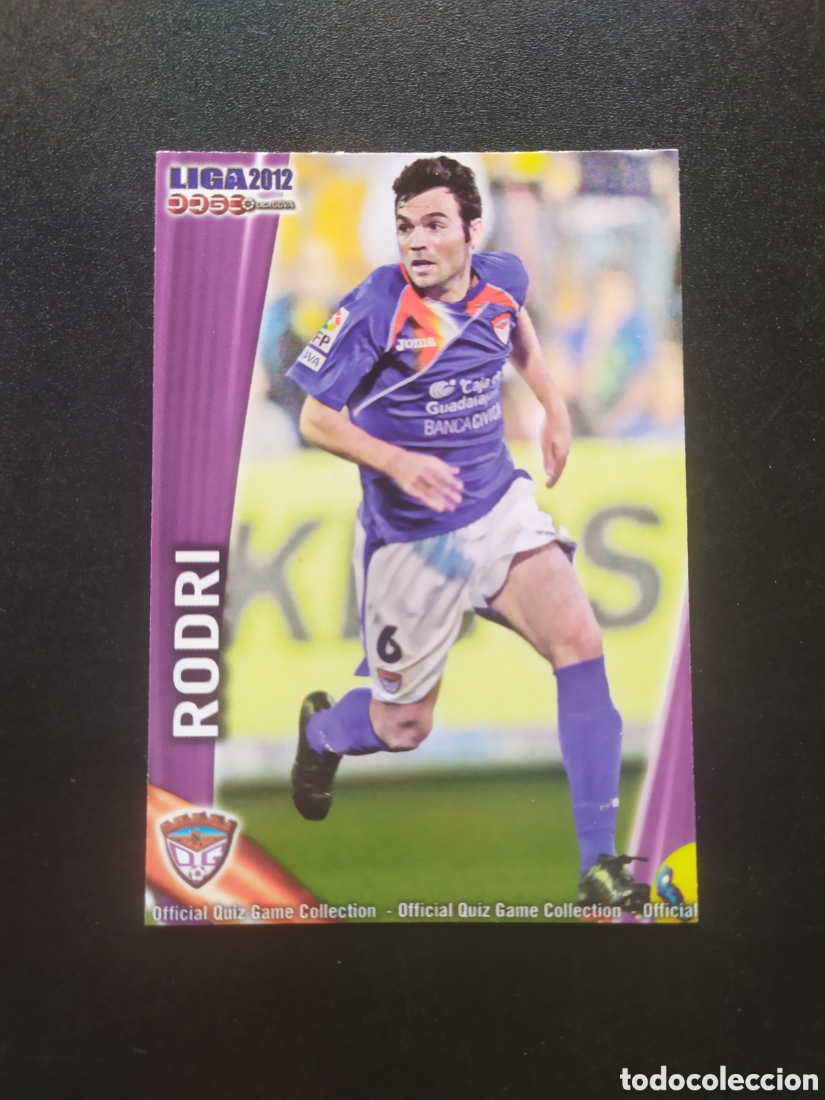 Cromos de f&uacute;tbol: Mundicromo fichas Liga 2011 2012 11 12 Rodri n&deg; 1163 Guadalajara