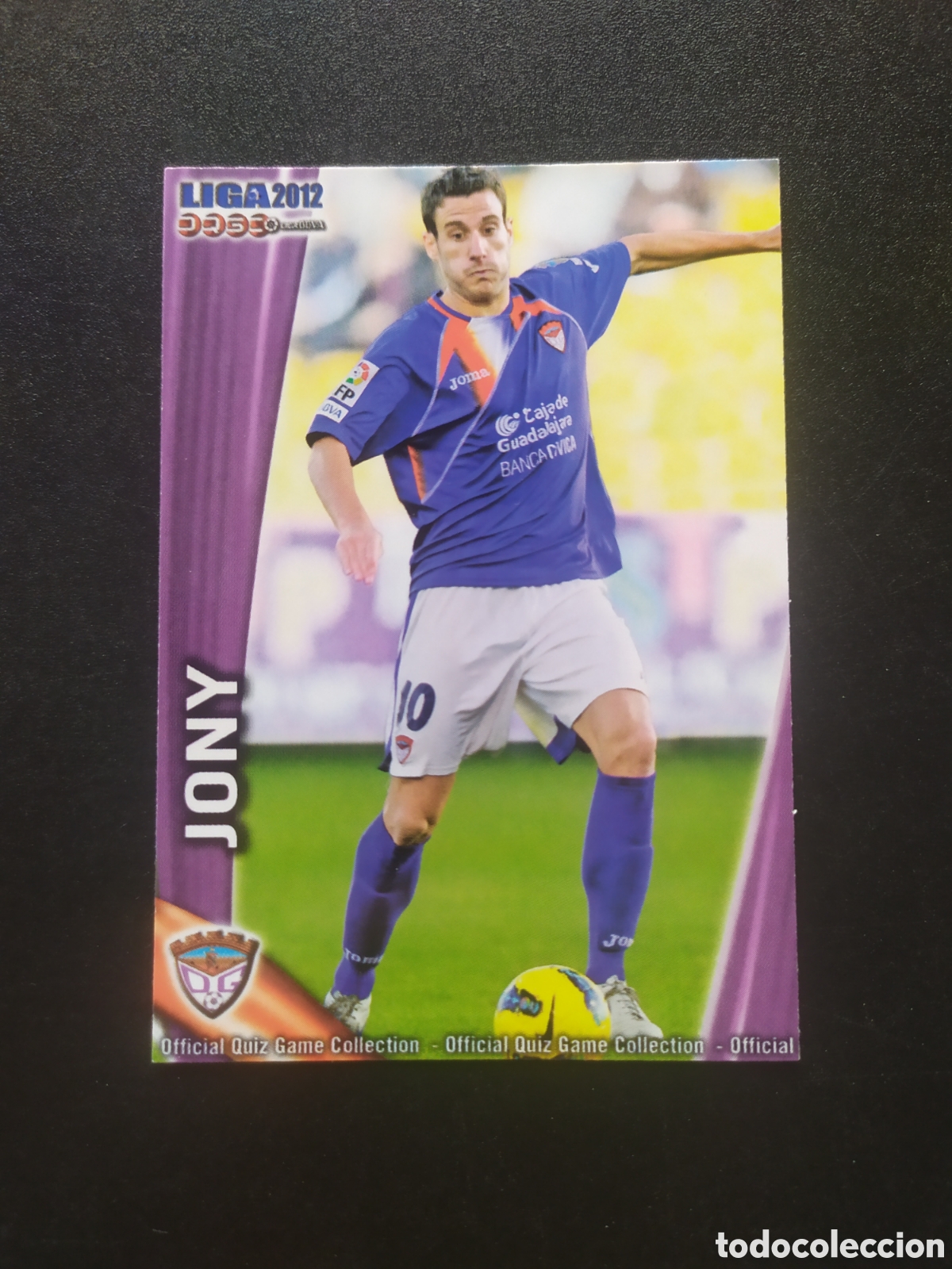 Cromos de f&uacute;tbol: Mundicromo fichas Liga 2011 2012 11 12 Jony n&deg; 1164 Guadalajara