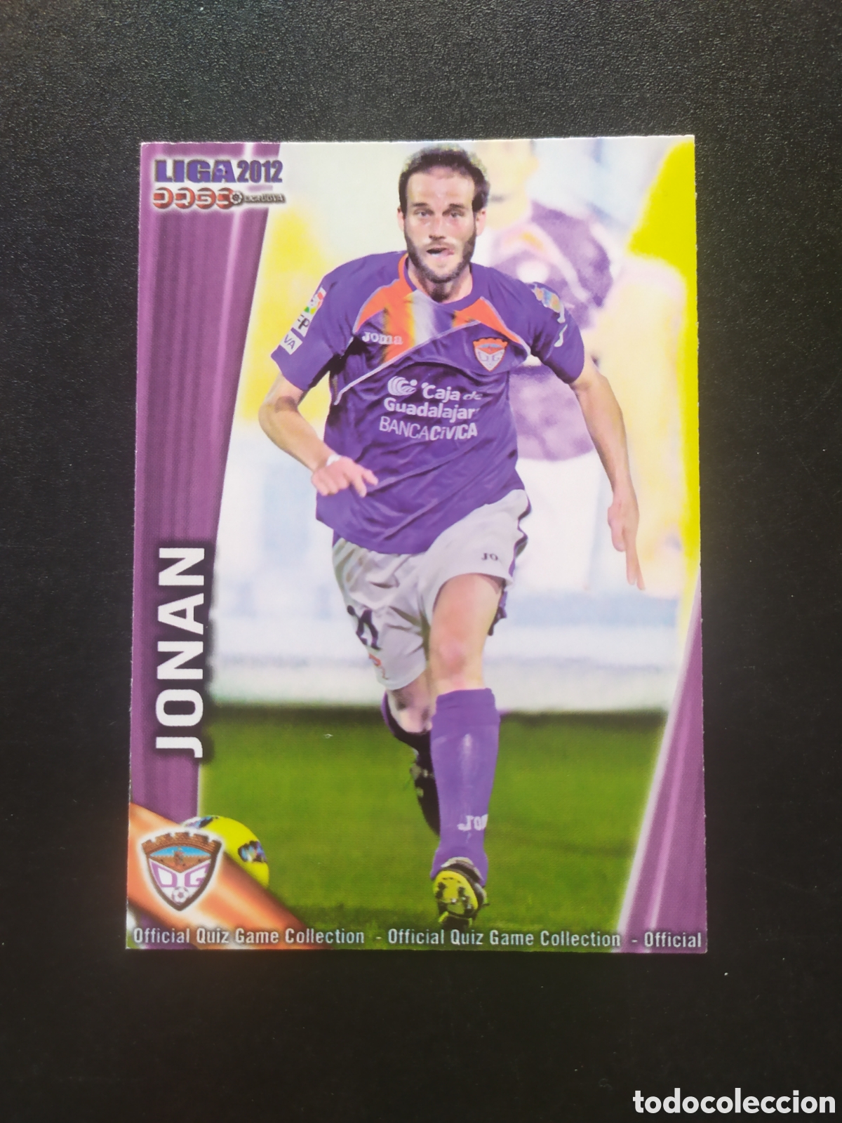 Cromos de f&uacute;tbol: Mundicromo fichas Liga 2011 2012 11 12 Jonan n&deg; 1166 Guadalajara