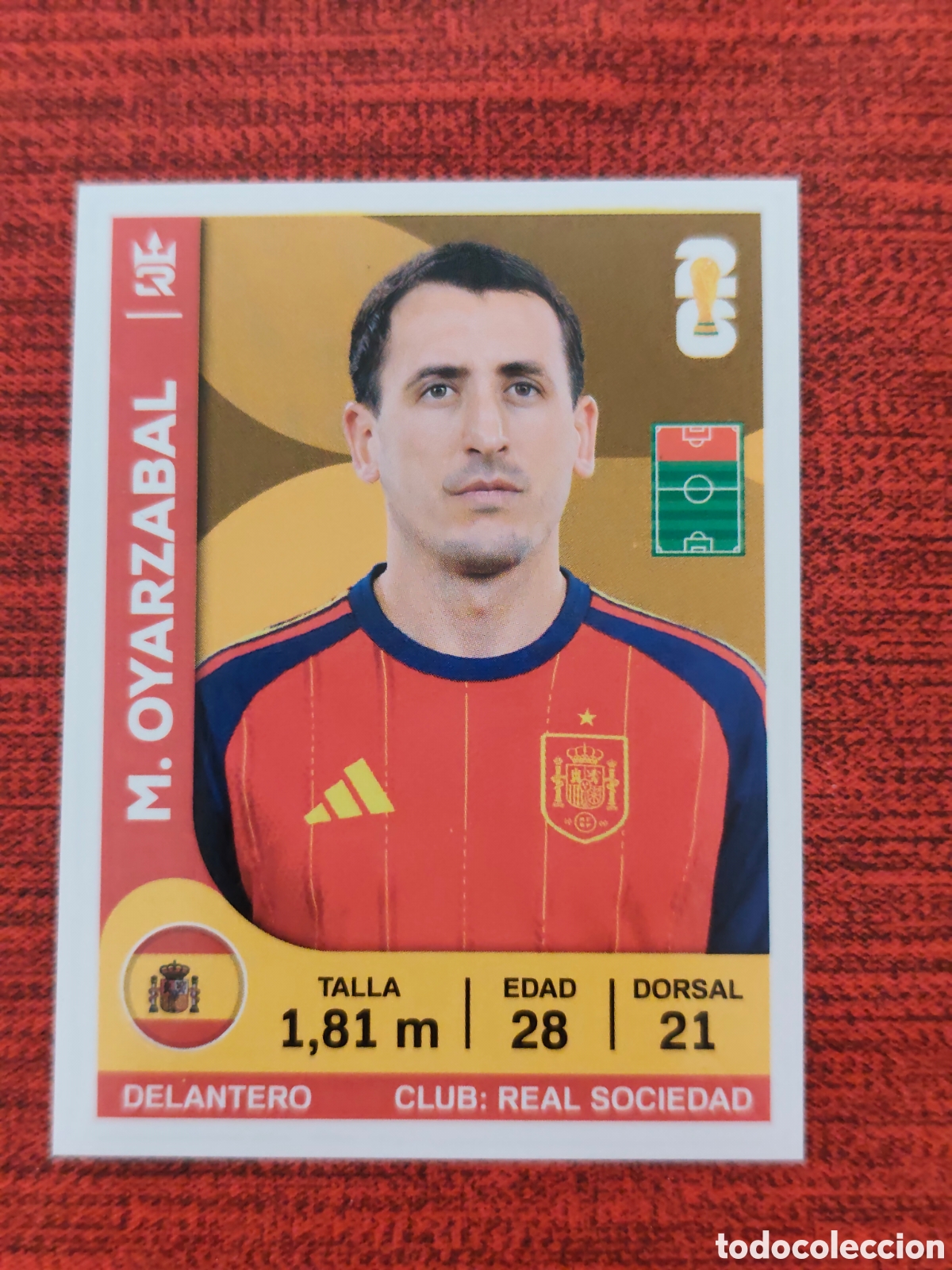 Football Stickers: 352 OYARZABAL ESPA&Ntilde;A CAMPEONA MUNDIAL 2026 EDITORIAL TRES REYES