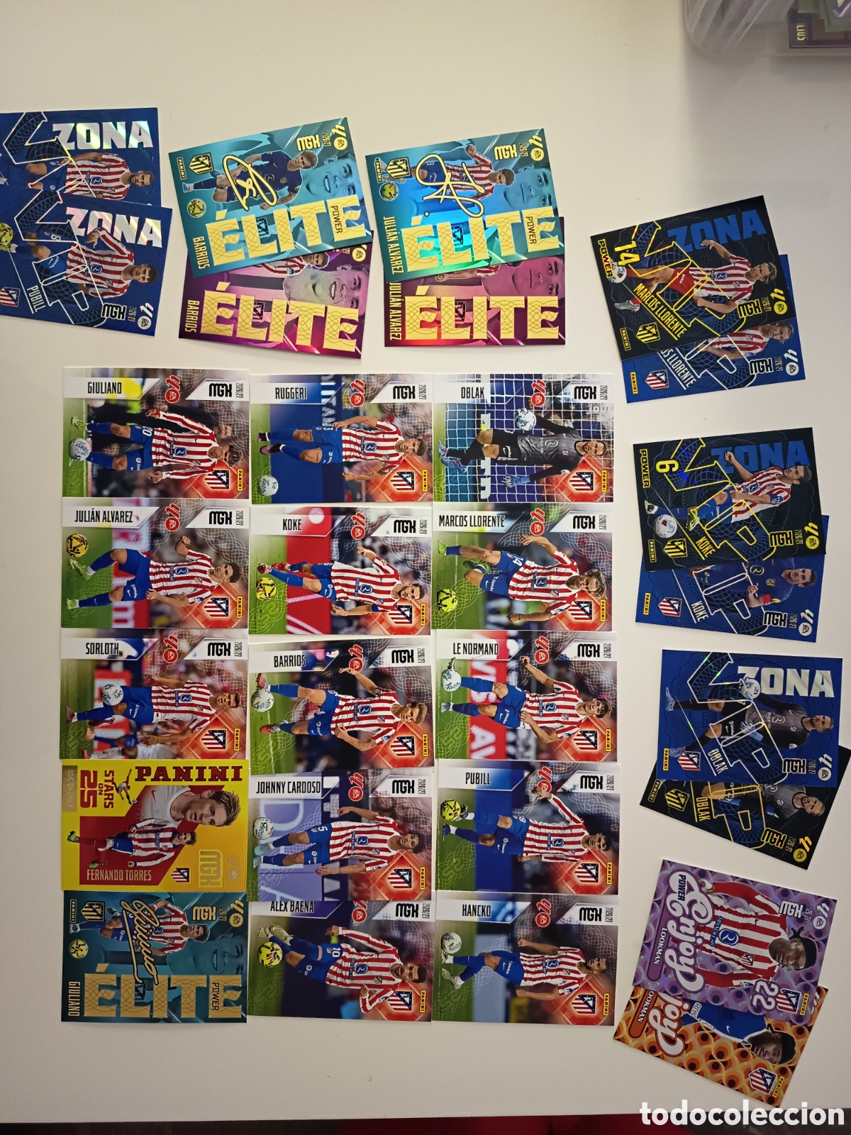 Cromos de f&uacute;tbol: Lote Atl&eacute;tico Madrid megacracks 2026-2027