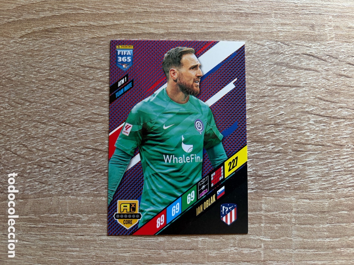 Cromos de f&uacute;tbol: 227 JAN OBLAK TEAM MATE ADRENALYN XL FIFA 365 2023 23 ATL&Eacute;TICO DE MADRID
