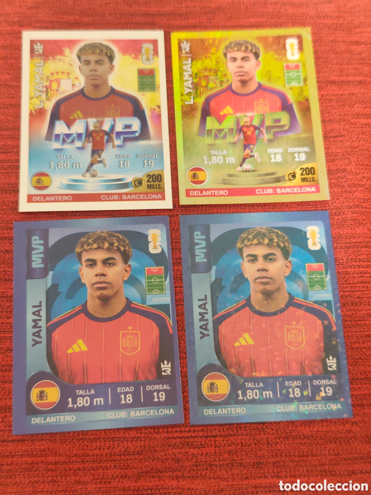 Football Stickers: &Uacute;NICO EN TODOCOLECCION.. VARIANTES ROOKIE CAMPE&Oacute;N LAMINE YAMAL MUNDIAL 2026 EDITORIAL TRES REYES