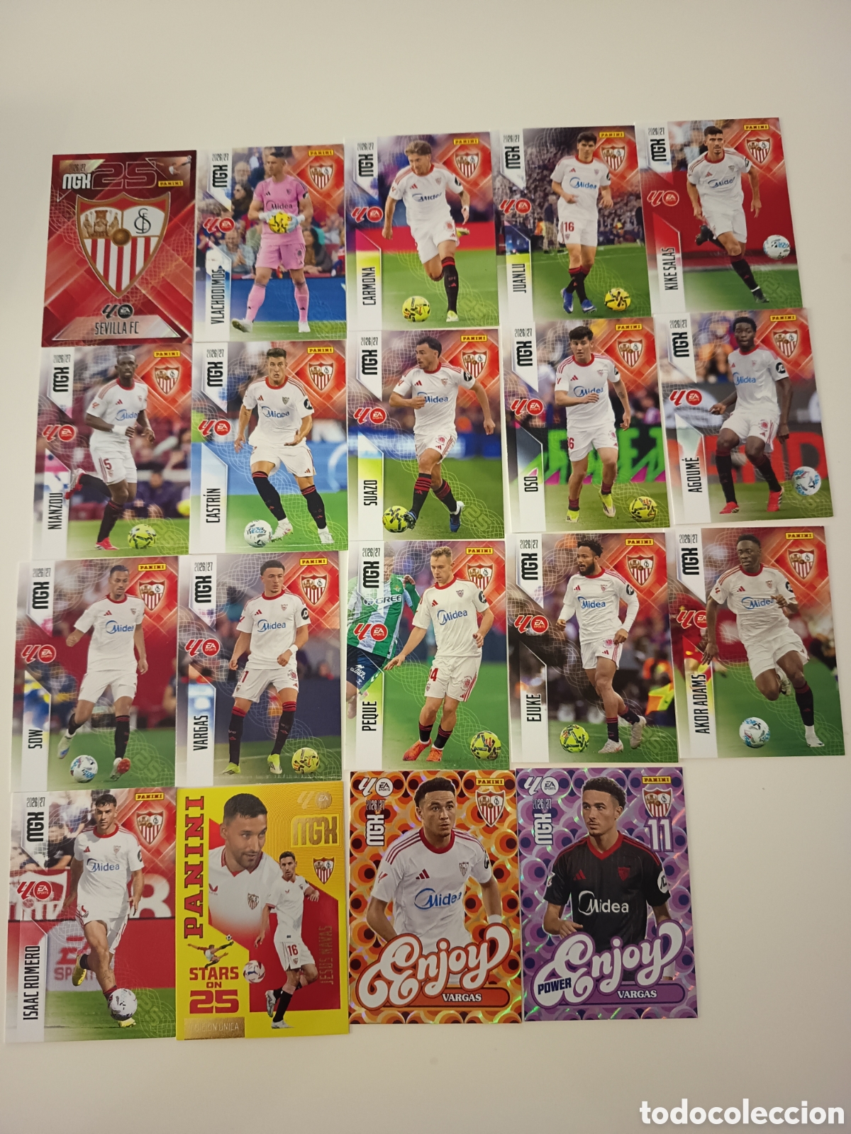 Cromos de f&uacute;tbol: Lote Sevilla megacracks 2026-2027