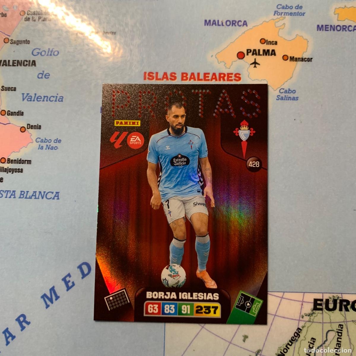 Cromos de f&uacute;tbol: Borja Iglesias Protas n&uacute;mero 428 del Celta cromo adrenalyn XL 25-26 2025-2026