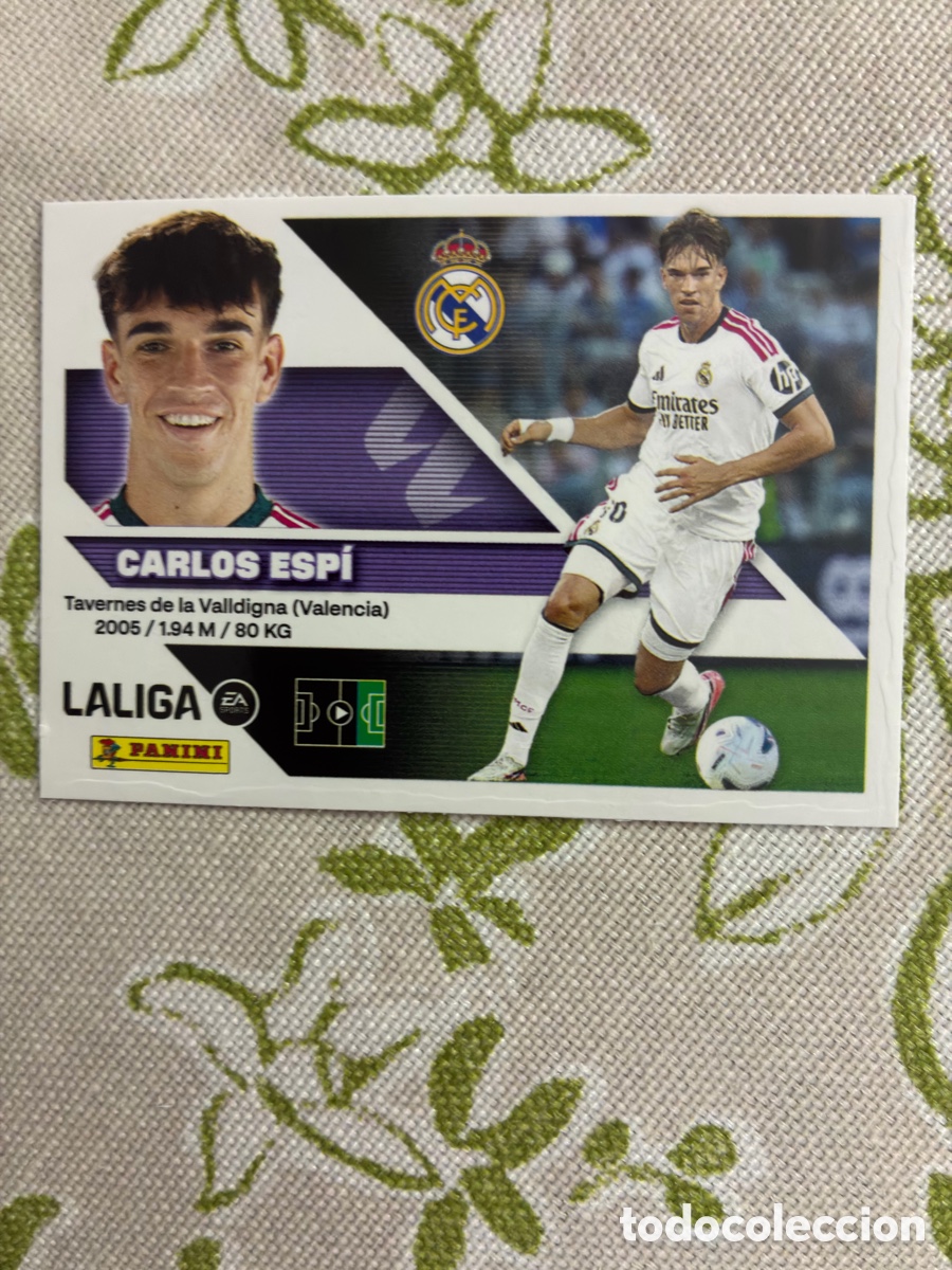 Cromos de f&uacute;tbol: Cromo Carlos Esp&iacute; N.&ordm; 17 Bis / Coloca (Real Madrid) - Colecci&oacute;n Liga 2026-27 Ediciones Este / Panini