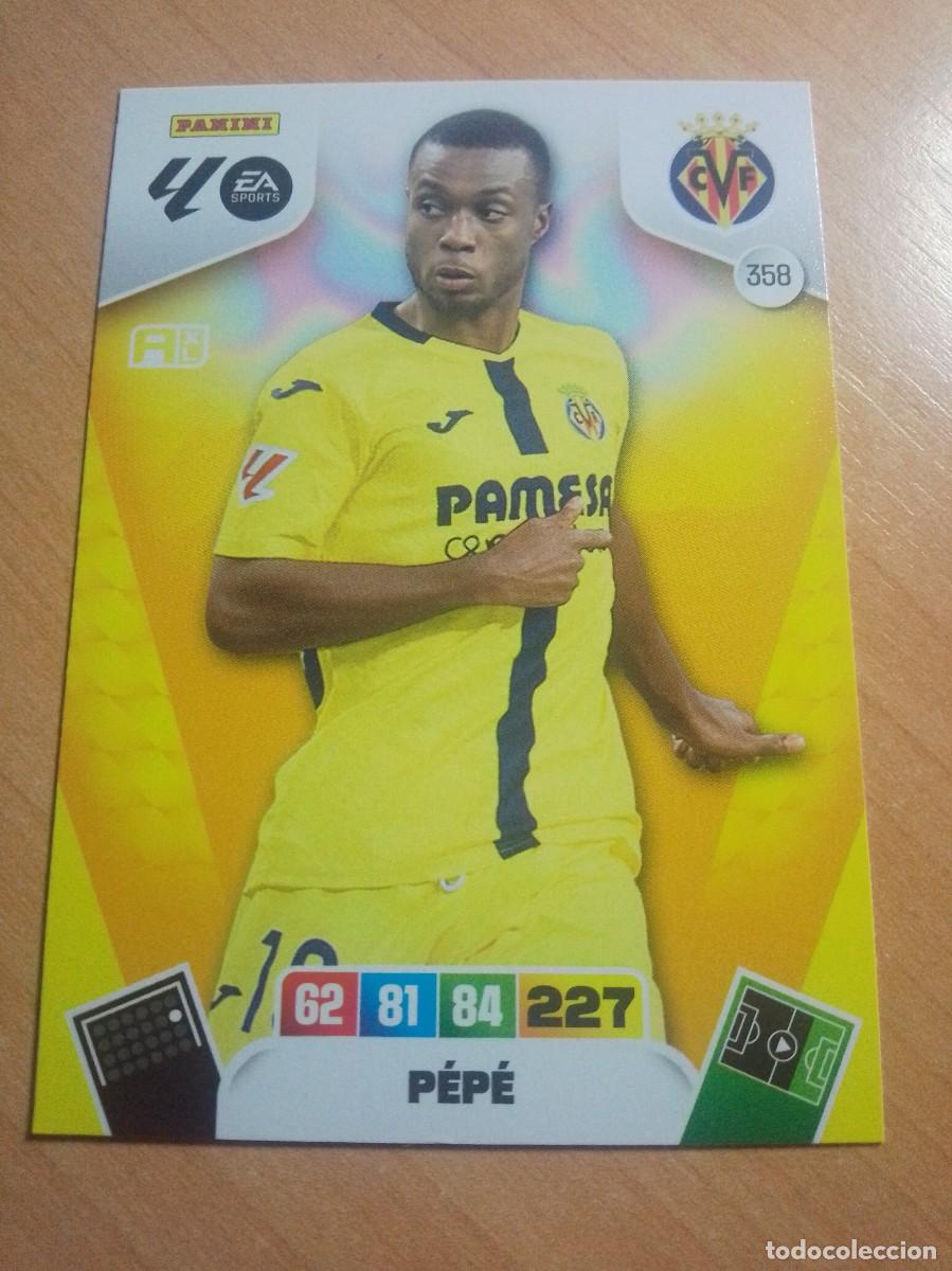 Cromos de f&uacute;tbol: 358 PEP&Eacute; DEL VILLARREAL 25 26 ADRENALYN XL 2025 2026