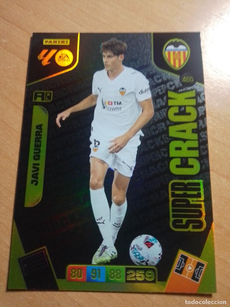 Cromos de f&uacute;tbol: 465 JAVI GUERRA SUPER CRACK DEL VALENCIA 25 26 ADRENALYN XL 2025 2026 NUEVO