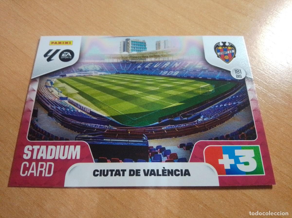 Cromos de f&uacute;tbol: 181 BIS CIUTAT DE VALENCIA ESTADIO DEL LEVANTE 25 26 ADRENALYN XL 2025 2026