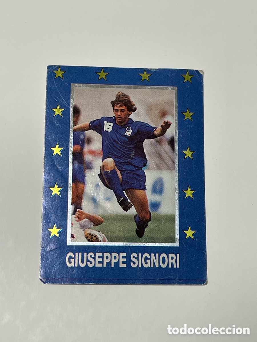 Cromos de f&uacute;tbol: Giuseppe Signori Italia CalcioFlash 93/94 Stelle