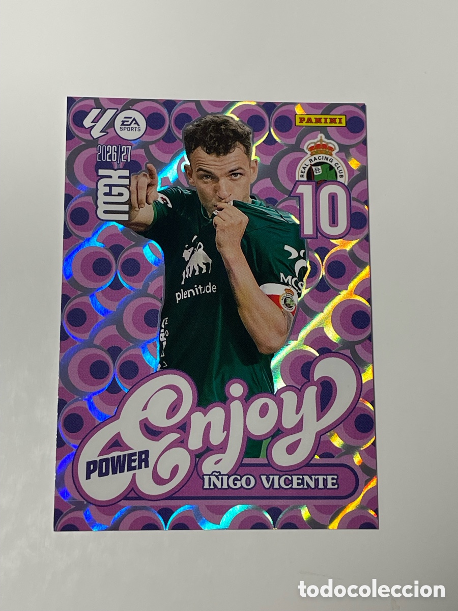 Cromos de f&uacute;tbol: I&ntilde;igo Vicente Racing de Santander Panini Megacracks 26/27 #383P Enjoy