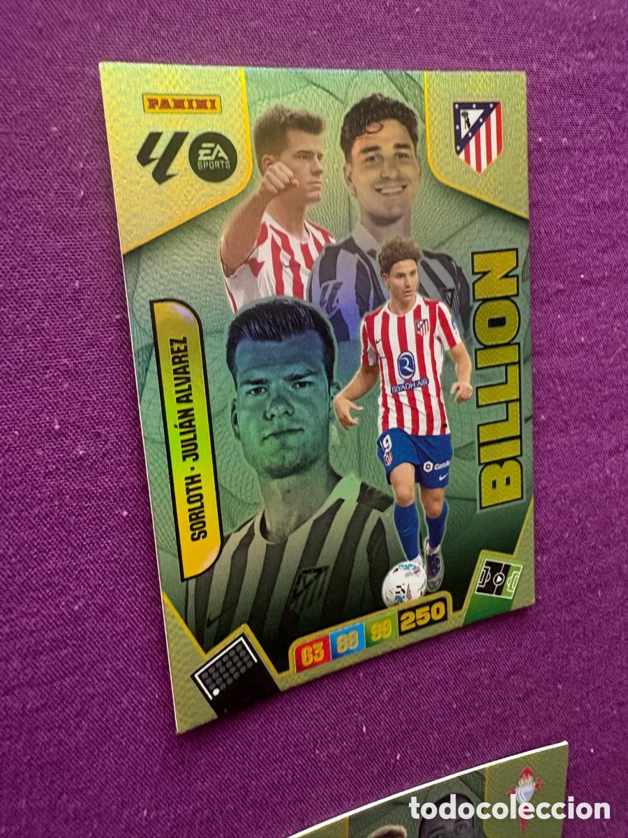Fu&szlig;ball-Sticker: ADRENALYN XL 2025 2026 25 26 Panini Liga - Billion Sorloth y Juli&aacute;n &Aacute;lvarez Atl&eacute;tico Madrid