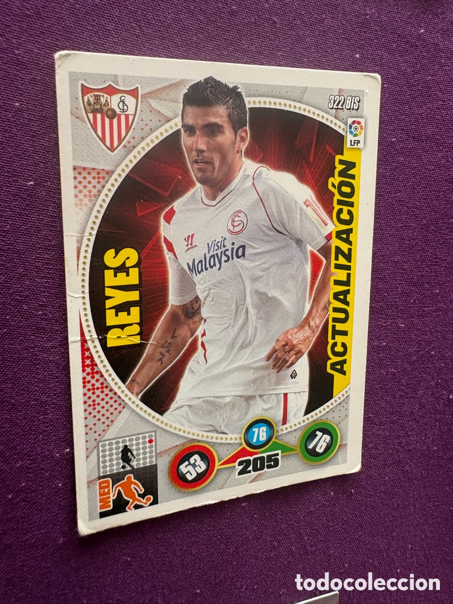 Cromos de f&uacute;tbol: N&ordm; 322BIS Reyes Actualizaci&oacute;n Sevilla FC Adrenalyn XL 14 15