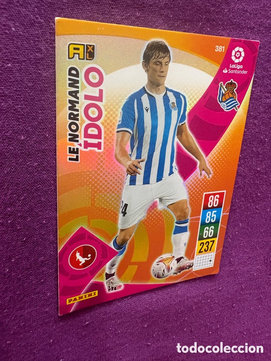 Cromos de f&uacute;tbol: Le Normand &Iacute;dolo 381 Real Sociedad La Liga Santander Adrenalyn XL 2021/2022 Panini 21 22