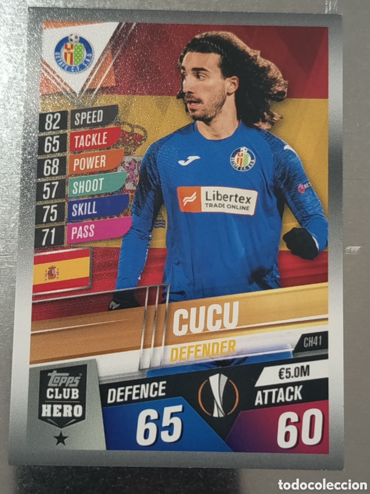 Fu&szlig;ball-Sticker: Cucurella Getafe 19/20 Club Hero Tropps Match Attax