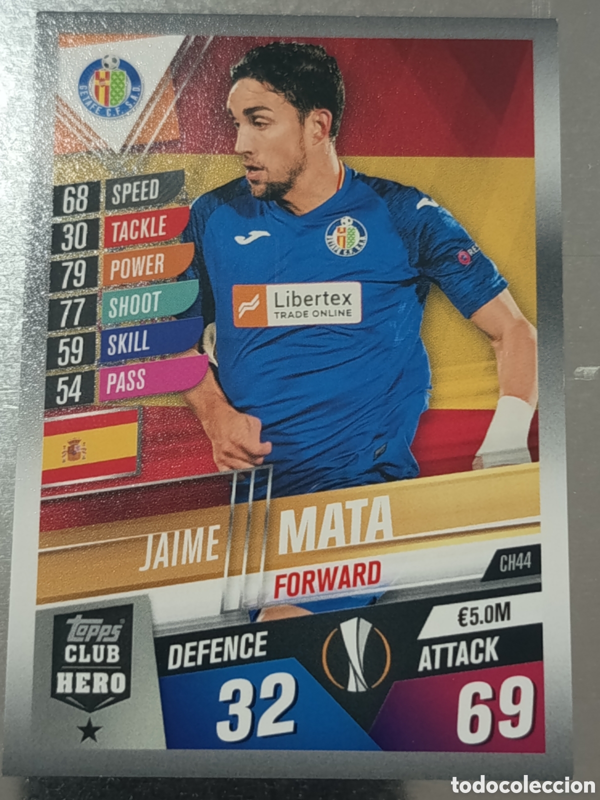 Fu&szlig;ball-Sticker: Jaime Mata Getafe 19 20 Tropps Match Attax