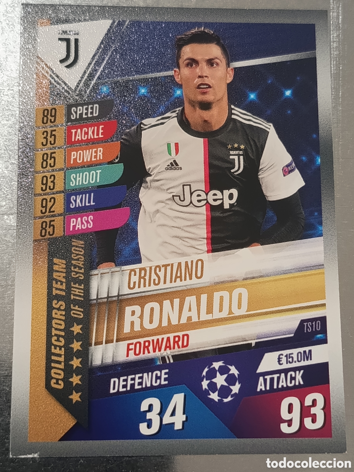 Fu&szlig;ball-Sticker: Cristiano Ronaldo Juventus 19/20 TS10 Tropps Match Attax