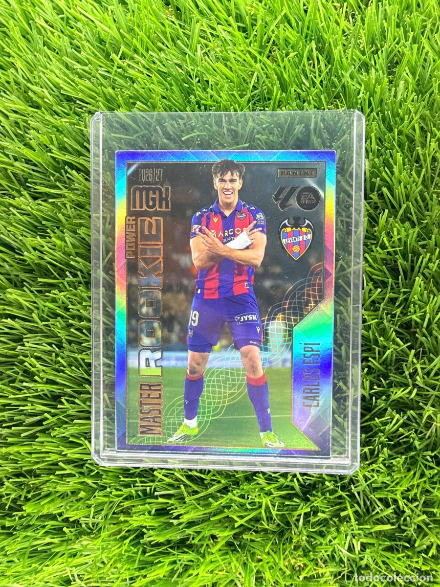 Cromos de f&uacute;tbol: N&ordm; 408P Carlos Esp&iacute; Master Rookie Power Levante UD Megacracks 26 27