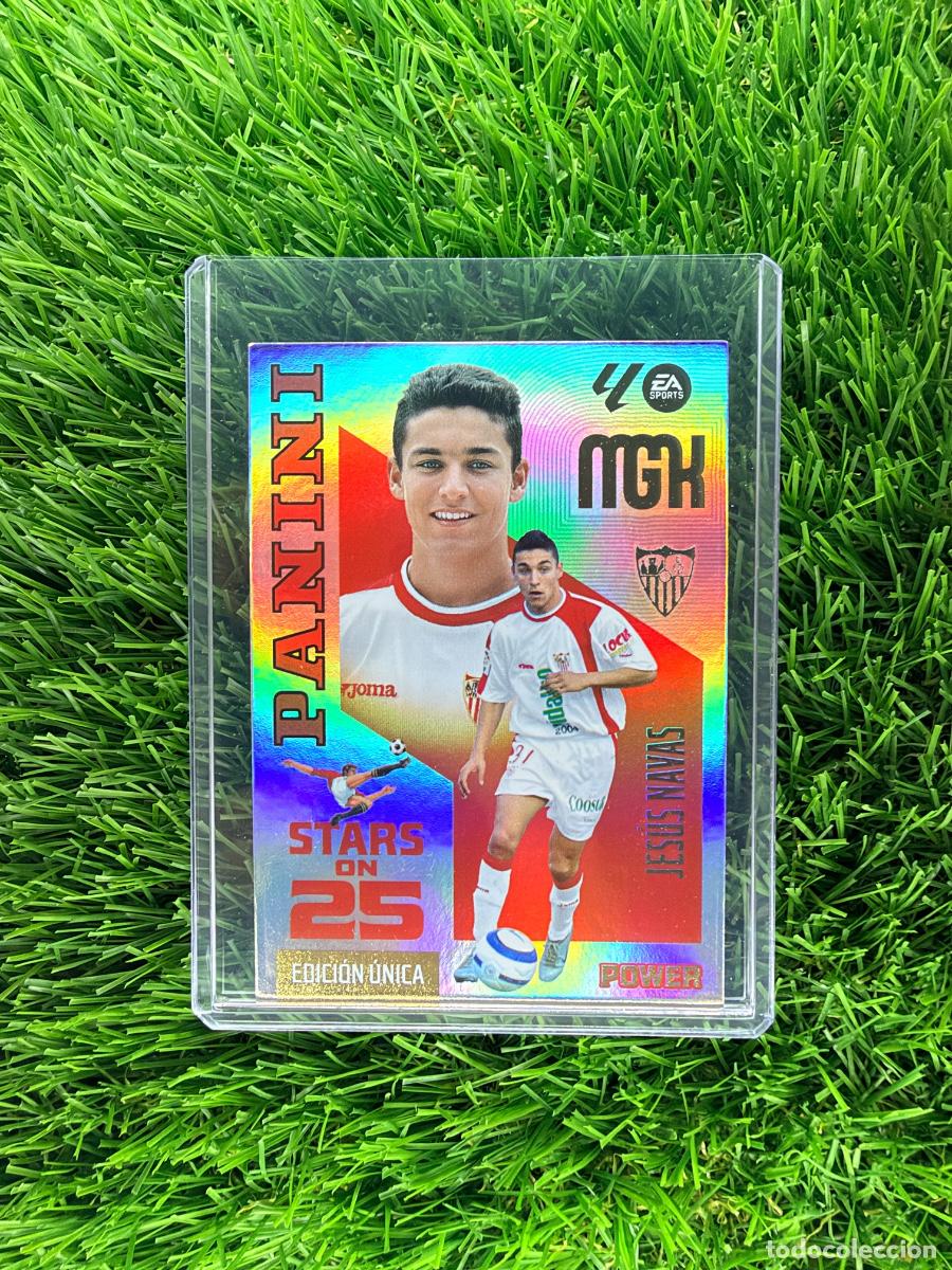 Cromos de f&uacute;tbol: N&ordm; 437P Jes&uacute;s Navas Stars on 25 Power Sevilla FC Megacracks 26 27