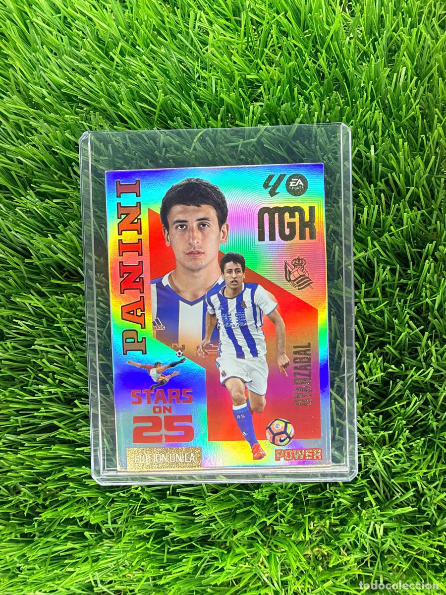 Cromos de f&uacute;tbol: N&ordm; 448P Oyarz&aacute;bal Stars on 25 Power Real Sociedad Megacracks 26 27