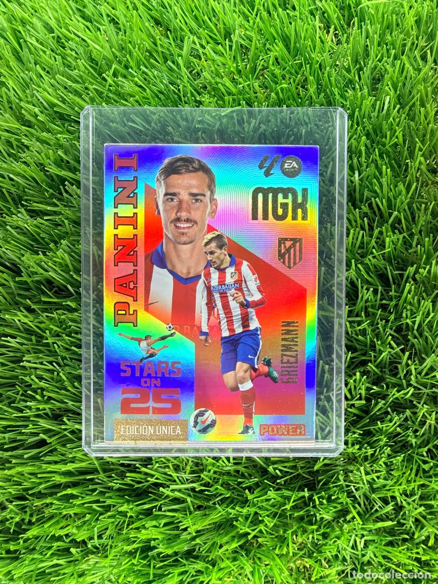 Cromos de f&uacute;tbol: N&ordm; 443P Griezmann Stars on 25 Power Atl&eacute;tico de Madrid Megacracks 26 27