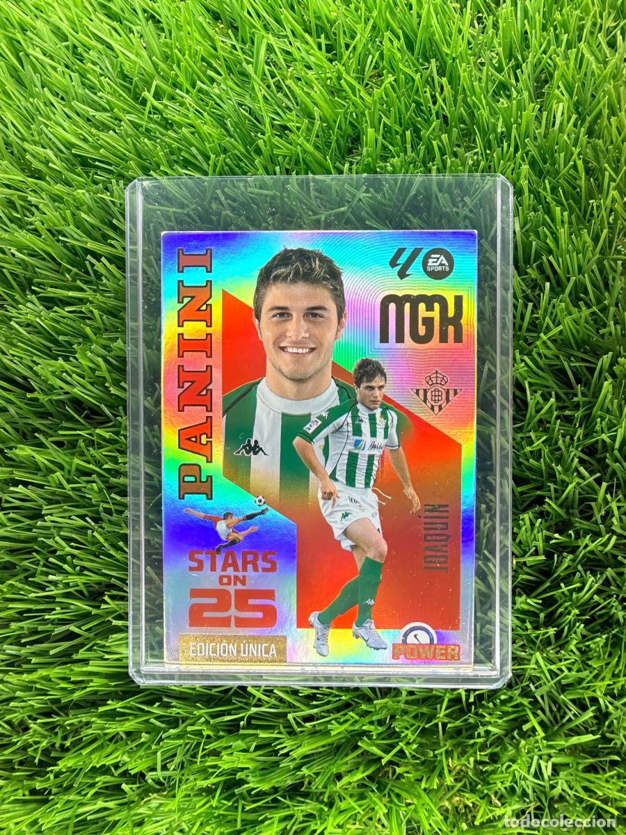 Cromos de f&uacute;tbol: N&ordm; 431P Joaqu&iacute;n Stars on 25 Power Real Betis Megacracks 26 27