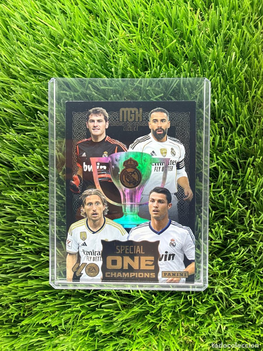Cromos de f&uacute;tbol: Real Madrid CF Special One Champions Megacracks 26 27