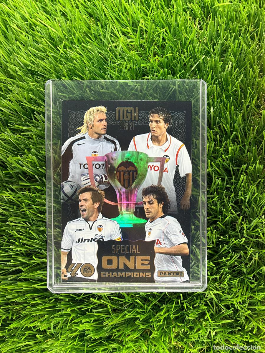 Cromos de f&uacute;tbol: Valencia CF Special One Champions Megacracks 26 27