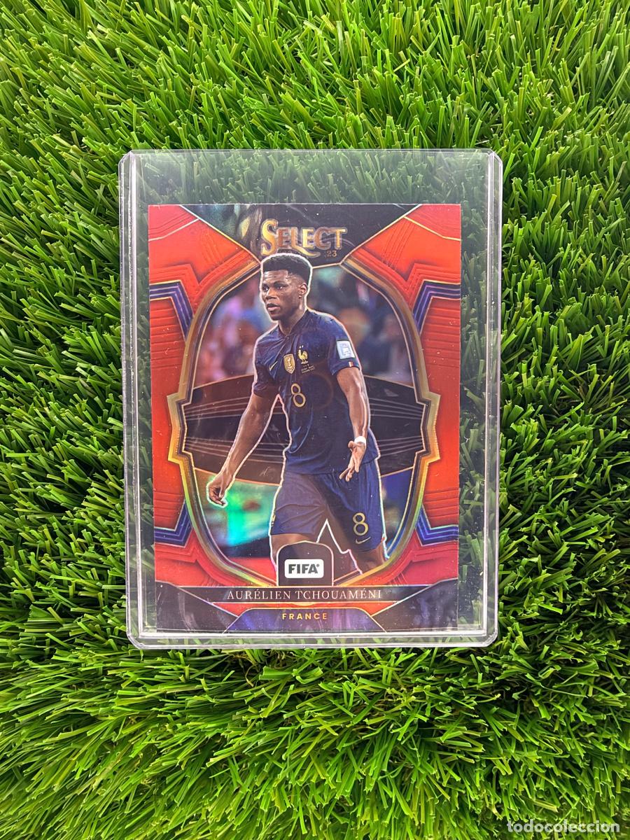 Cromos de f&uacute;tbol: N&ordm; 16 Aur&eacute;lien Tchouam&eacute;ni Base Terrace Red Francia Select FIFA 22 23