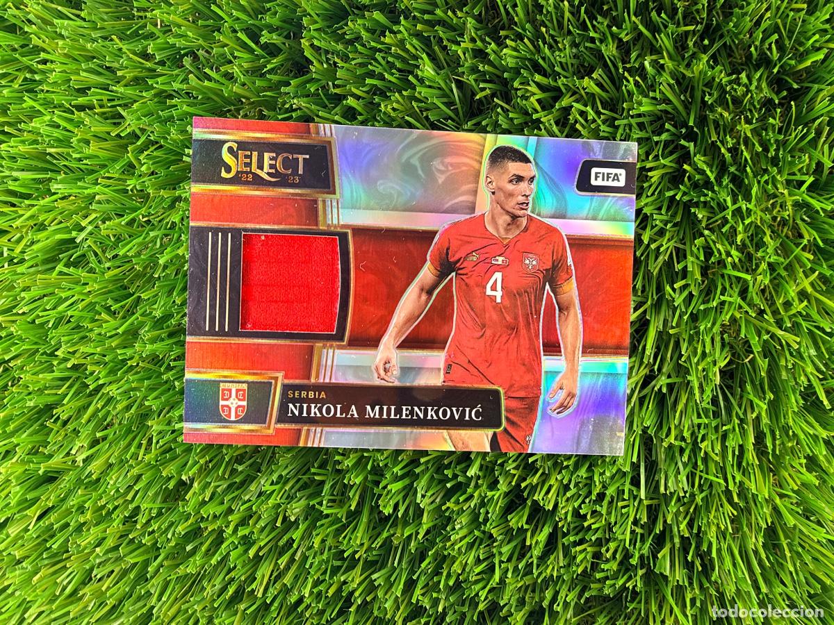 Cromos de f&uacute;tbol: N&ordm; SM-NMC Nikola Milenkovic Select Memorabilia Serbia Parche Select FIFA 22 23