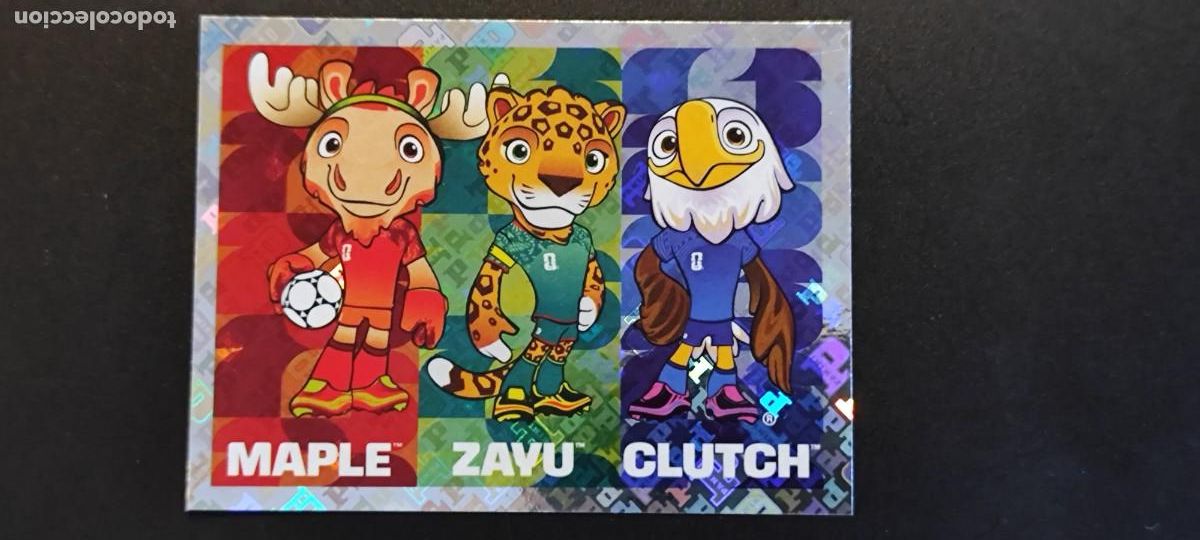 Cromos de f&uacute;tbol: FIFA WORLD CUP 2026 STICKER MASCOTAS DEL MUNDIAL MAPLE/ZAVU/CLUTH # FWC3 PANINI